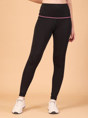 CUKOO Black Legging/Yoga Pant with pink threading