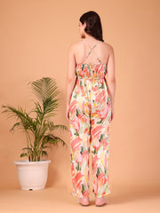 Multicolor Satin Jumpsuit