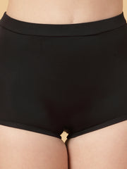 CUKOO Padded Black Ruffle-Shoulder Two-Piece Swimwear