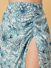 CUKOO Ocean Bloom Resort Wear Beach Dress Set: Your Breezy Beachside Bestie!