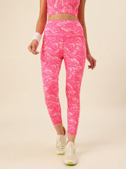Cukoo Pink Marble Print Legging/Yoga Pant