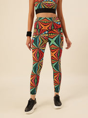 Cukoo Geometric multicolor Legging/Yoga Pants