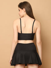 CUKOO Padded Floral Skirtini Swimwear