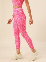 Cukoo Pink Marble Print Legging/Yoga Pant