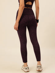 Cukoo Purple Animal Print Leggings/Yoga pants