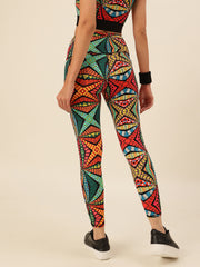 Cukoo Geometric multicolor Legging/Yoga Pants