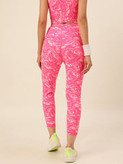 Cukoo Pink Marble Print Legging/Yoga Pant