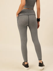Cukoo Gray Geometric Print Leggings/Yoga pants