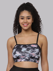 CUKOO Padded Black Swim Top