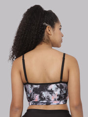 CUKOO Padded Black Swim Top