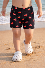 Black Printed Boys swim shorts (Kids Swimsuit)