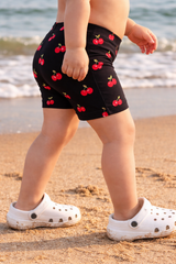 Black Printed Boys swim shorts (Kids Swimsuit)