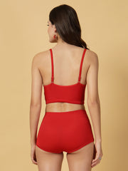 Padded RED 3 pc Swim Set
