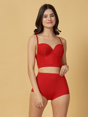 Padded RED 3 pc Swim Set