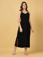 CUKOO Black Resortwear Beach Dress