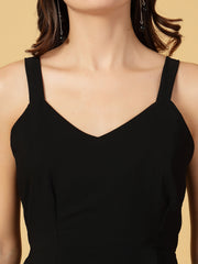 CUKOO Black Resortwear Beach Dress