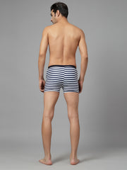 CUKOO Blue Striped Swim Bottoms for Men