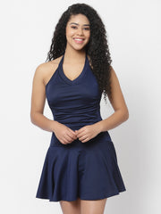 CUKOO Padded Blue Halter Neck Swimwear