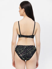 CUKOO Lacy Black Lingerie Set