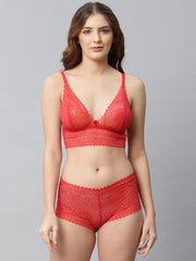 CUKOO Lacy Red Lingerie Set - Cukoo