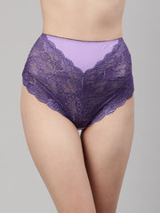 CUKOO Women Purple Nylon Hipster Panty - Cukoo