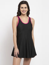 Cukoo Women Black Nylon Padded One Piece Swimwear/ Swimming Costume - Cukoo