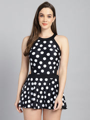 CUKOO Padded Black Polka Dot Swimwear