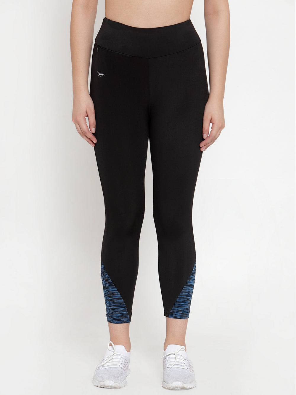 Cukoo Active Wear: Black Workout/Track Pant for Women BLUE - Cukoo