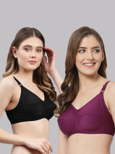 CUKOO Women Pack Of 2 Pure cotton Non Padded Everyday Bra