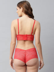CUKOO Lacy Red Lingerie Set - Cukoo