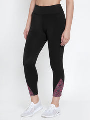 Cukoo Active Wear: Black Workout/Track Pants for Women PINK - Cukoo
