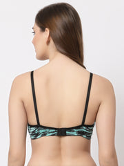 CUKOO Women Pack Of 2 Abstract Printed Everyday Bra - Lightly Padded