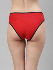 CUKOO Women Red Nylon Bikini Panty - Cukoo