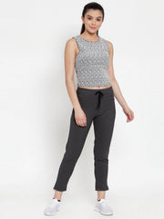 Cukoo Comfy: Grey Trouser for Women - Cukoo
