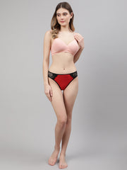 CUKOO Women Red Nylon Bikini Panty - Cukoo