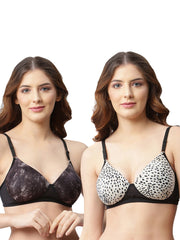 CUKOO Pack of 2 Lightly Padded Bra