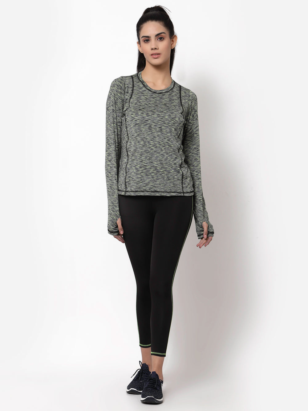 CUKOO Abstract Printed Green and Black Sports Dry Fit Track Suit - Cukoo