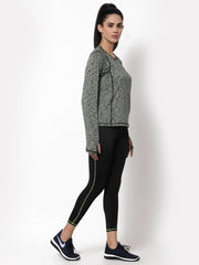 CUKOO Abstract Printed Green and Black Sports Dry Fit Track Suit - Cukoo