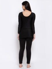 CUKOO Padded Black & Red Single piece long Swimwear - Cukoo