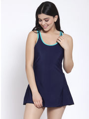 Cukoo Padded Solid Blue Swimwear for Women - Cukoo