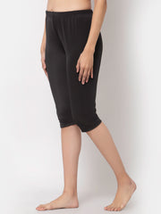 CUKOO Women Solid Black Swim Bottoms - Cukoo