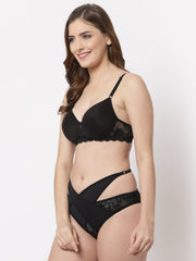 CUKOO Lacy Black Lingerie Set - Cukoo