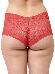 CUKOO Pack of 3 Lacy Red Panty