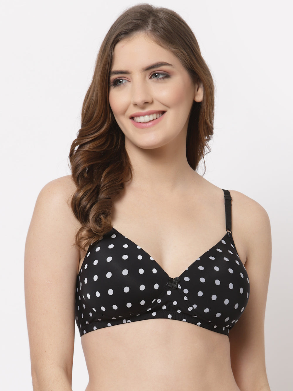 CUKOO Polka Dot Lightly Padded Everyday Bra - Cukoo