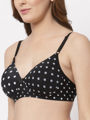 CUKOO Polka Dot Lightly Padded Everyday Bra - Cukoo