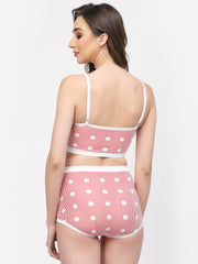 CUKOO Padded WhitePrinted Two piece Tankini Swimwear