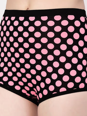 CUKOO Women Polka Dot Swim Bottoms Pink