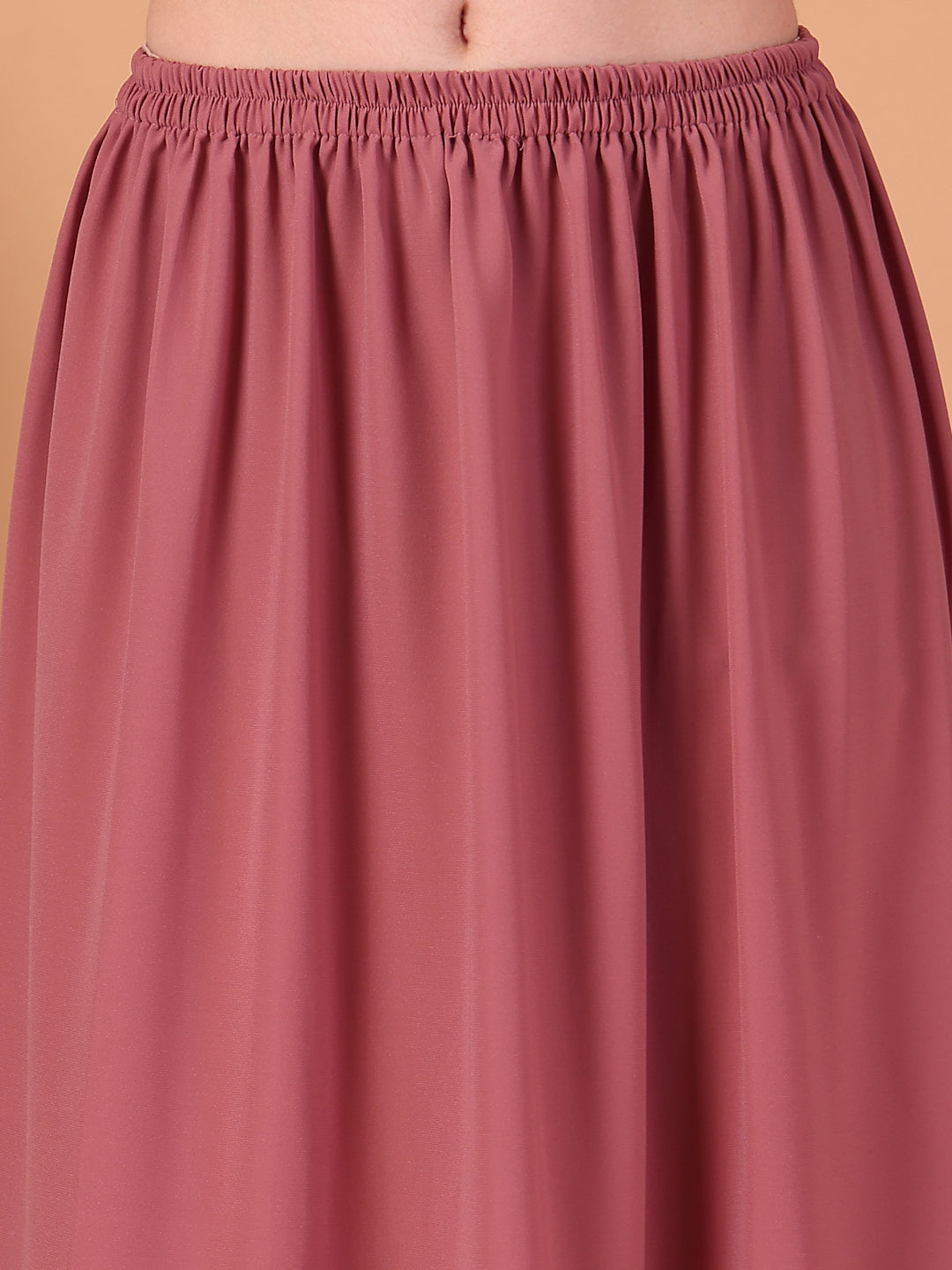 Mauve Muse double-Georgette Co-ord Set