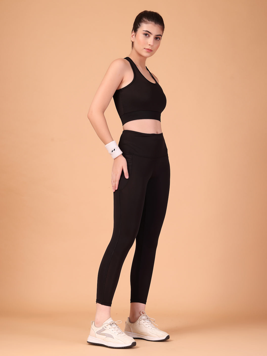 Cukoo Black Sports Bra and Legging Set
