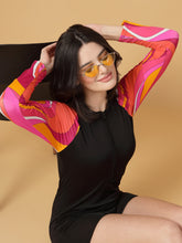 CUKOO’s Pink Printed Full-Sleeve Swimwear